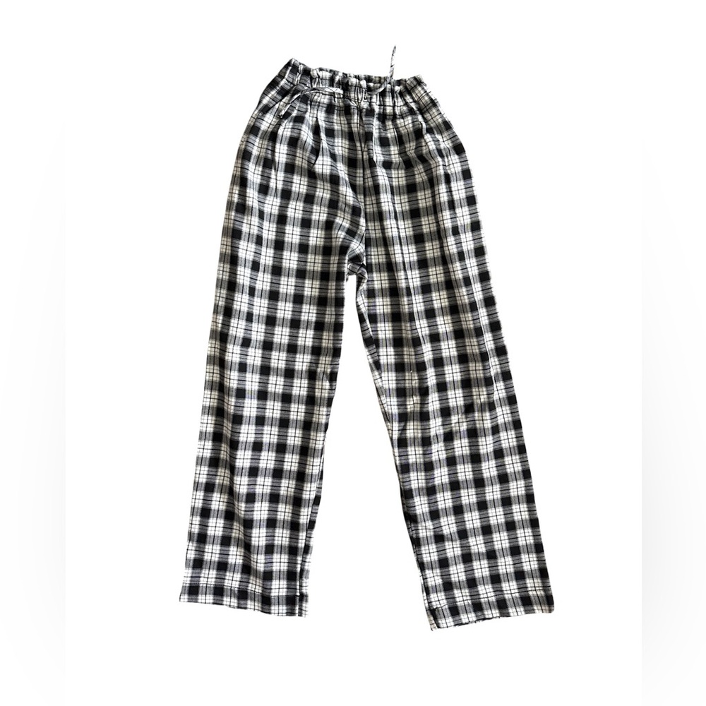 Zara Kids Black and White Plaid Pants - size 11/12
